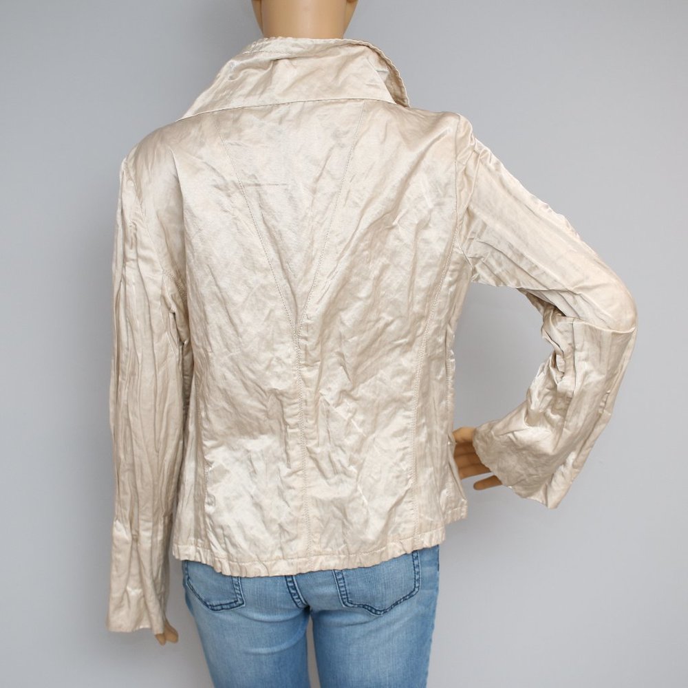 Etcetera Drawstring Lightweight Jacket Top Sz 10 - image 4